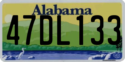 AL license plate 47DL133