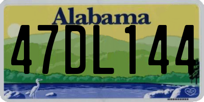 AL license plate 47DL144