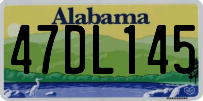 AL license plate 47DL145