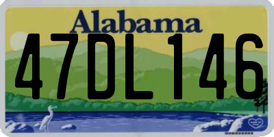 AL license plate 47DL146