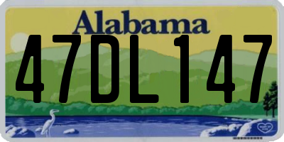 AL license plate 47DL147
