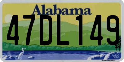 AL license plate 47DL149