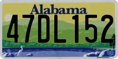 AL license plate 47DL152