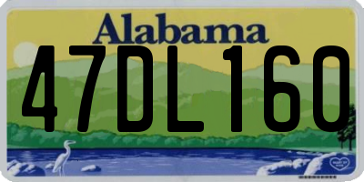 AL license plate 47DL160