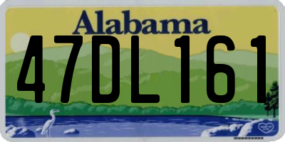 AL license plate 47DL161