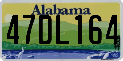 AL license plate 47DL164