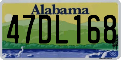 AL license plate 47DL168