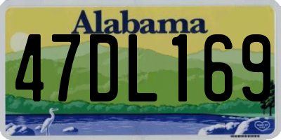 AL license plate 47DL169