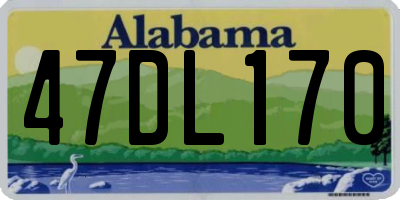 AL license plate 47DL170