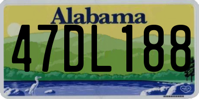 AL license plate 47DL188