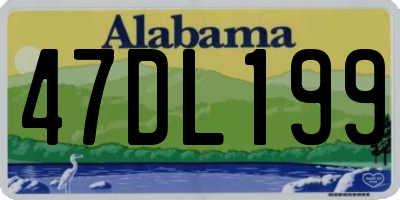 AL license plate 47DL199