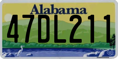 AL license plate 47DL211