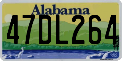 AL license plate 47DL264