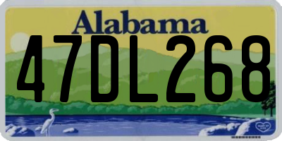 AL license plate 47DL268