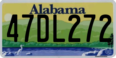 AL license plate 47DL272