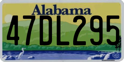 AL license plate 47DL295
