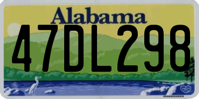 AL license plate 47DL298