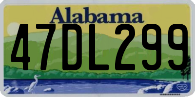 AL license plate 47DL299