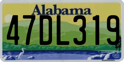 AL license plate 47DL319