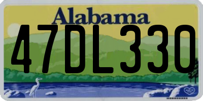 AL license plate 47DL330