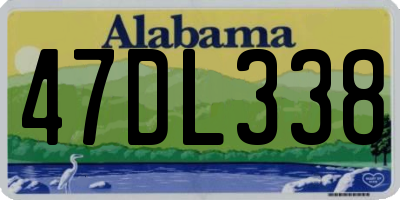 AL license plate 47DL338