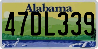 AL license plate 47DL339