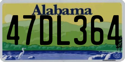 AL license plate 47DL364
