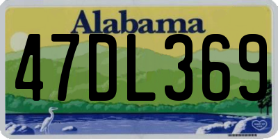 AL license plate 47DL369