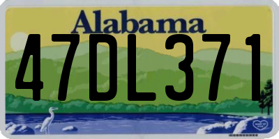 AL license plate 47DL371