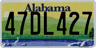 AL license plate 47DL427