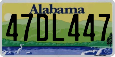 AL license plate 47DL447