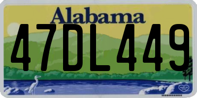 AL license plate 47DL449