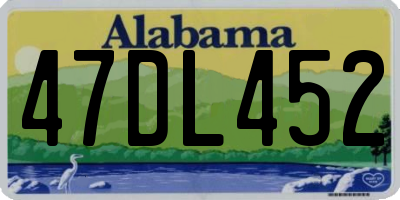 AL license plate 47DL452