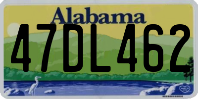 AL license plate 47DL462