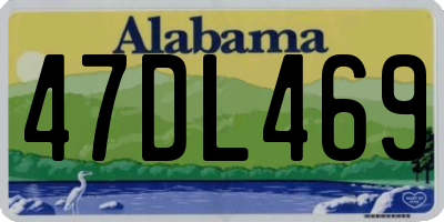 AL license plate 47DL469