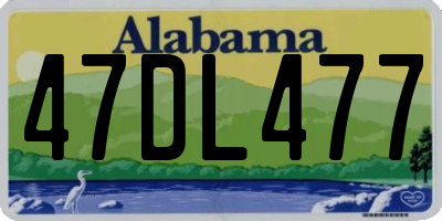 AL license plate 47DL477