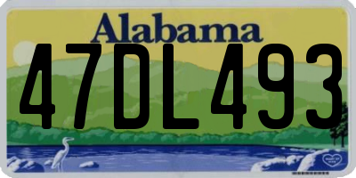 AL license plate 47DL493