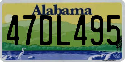 AL license plate 47DL495