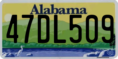 AL license plate 47DL509