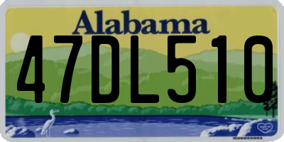 AL license plate 47DL510