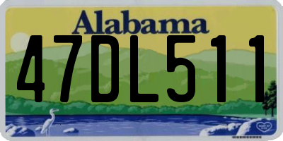 AL license plate 47DL511