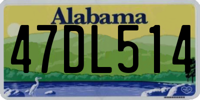 AL license plate 47DL514