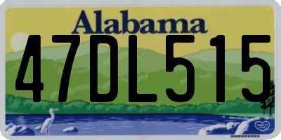 AL license plate 47DL515