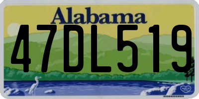 AL license plate 47DL519