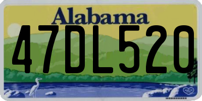 AL license plate 47DL520