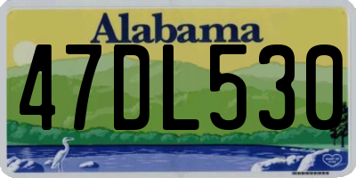 AL license plate 47DL530