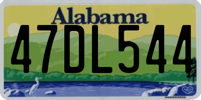 AL license plate 47DL544