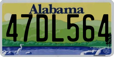 AL license plate 47DL564