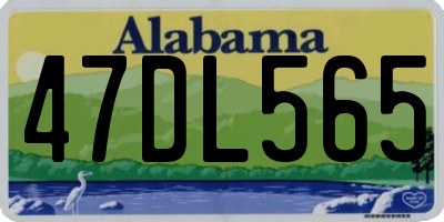 AL license plate 47DL565