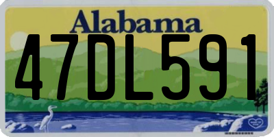 AL license plate 47DL591